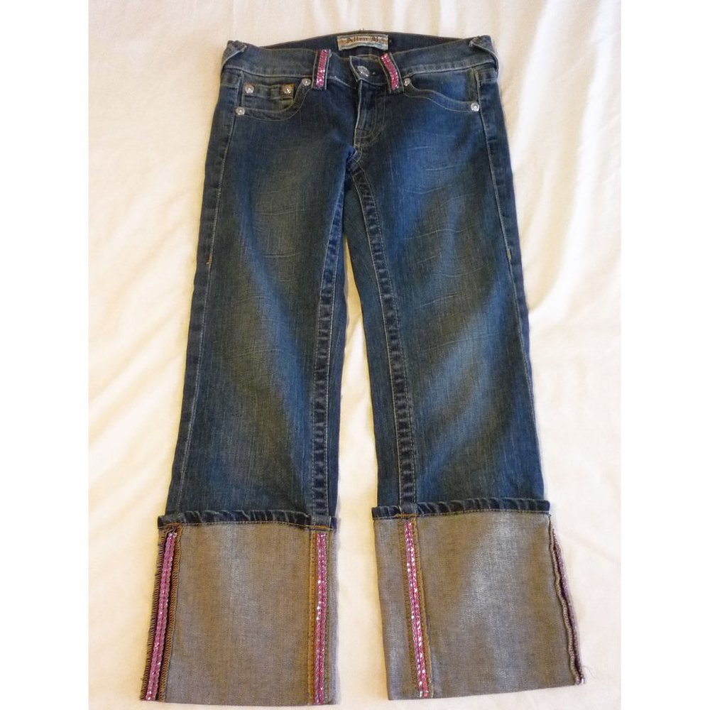 Allen B Blue Jeans Pink Rhinestone 27